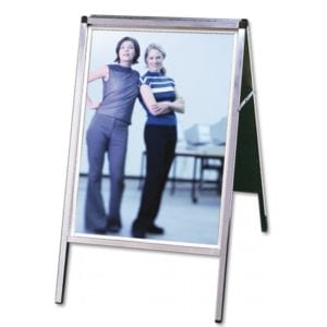 Gadeskilt Alu-Line 70x100 sort  