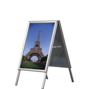 Gadeskilt Alu-Line 70x100 sort  