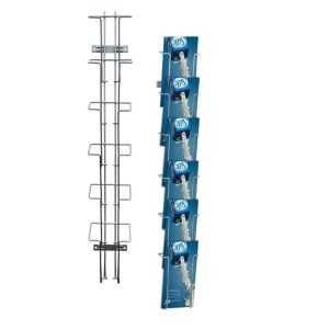 Brochure Wireholder Wall 6 M65 sølv  
