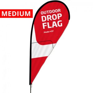 Beachflag drop medium med print  