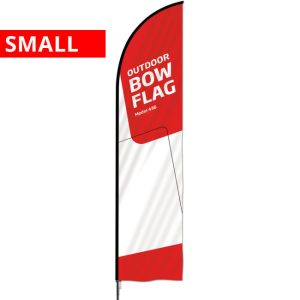 Beachflag bow small incl. print  