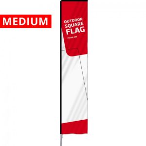 Beachflag Square medium incl. print  