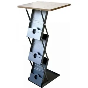 Messedisk med brochurestand 6xA4  