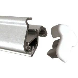 Basic Roll-up, enkeltsidet, alu/sølv, 80 cm