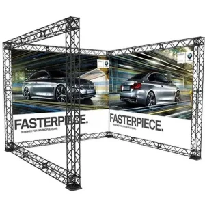 Crown Truss 15 U-form 3 x 3 m - sort  