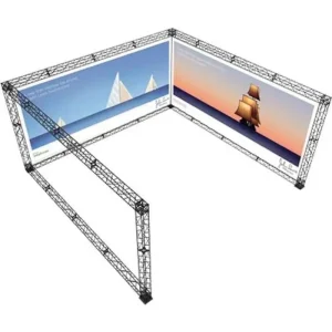 Crown Truss 15 U-form 5 x 5 m - sort  