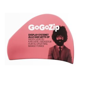 Zipper Wall GoGoZip 05 messevæg buet dobbeltsidet print  