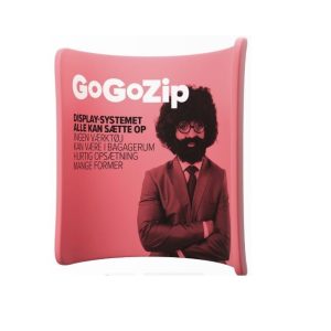 Zipper Wall GoGoZip 06 messevæg buet dobbeltsidet print  