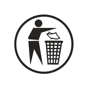 Piktogram Metal 12x12cm Selvklæbende Grå  