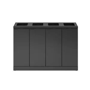 Affaldssystem 4x45L stål Antracit Bica 878 Erhverv  