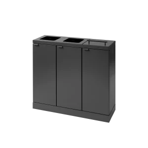 Affaldsbeholder 100 liter Stål antracit Bica 5081 udendørs  