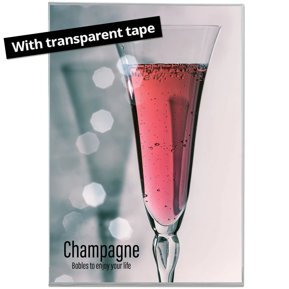 Plastic Window D-Pocket A4 - transparent tape  