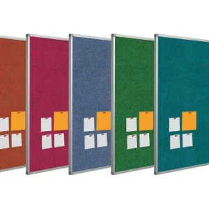 Opslagstavle med alu-ramme i Camira stof - Pro  