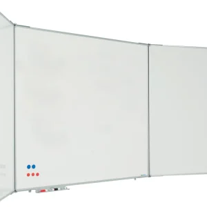 Whiteboard tavle 5 sider magnetisk i stål – Pro (erhverv)  