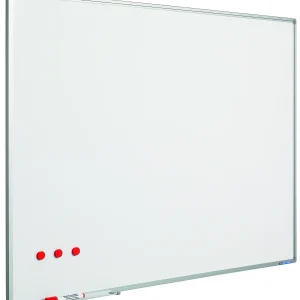 Whiteboard Classic magnetisk i lakeret stål – Pro (erhverv) + lille tilbehørssæt  