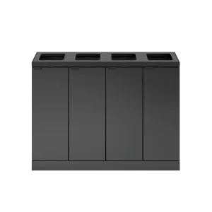Affaldssystem 4x60 liter åbne indkast Bica 891 Erhverv  